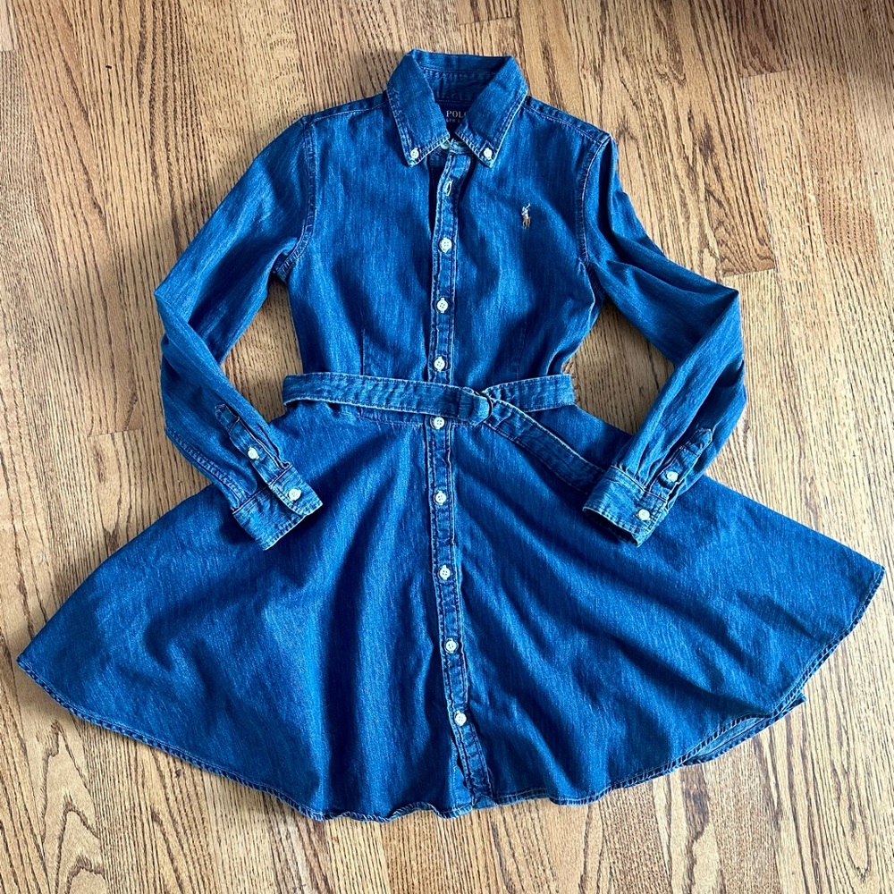 Polo Ralph Lauren belted cotton denim shirtdress